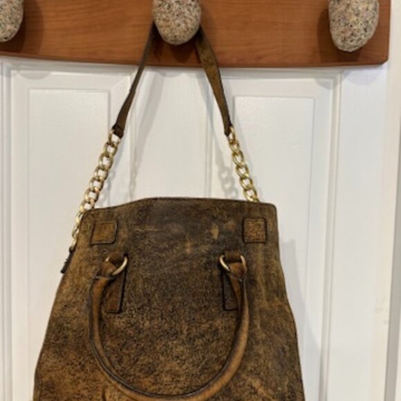 Michael Kors North South Suede Satchel - Picture 2 of 7